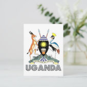 Ugandan Emblem Briefkaart (Staand voorkant)