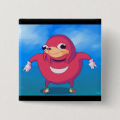 Ugandan Knuckles Meme Vierkante Button 5,1 Cm (Voorkant)