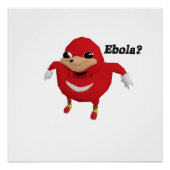 Ugandan Knuckles Warrior Perfect Poster (Voorkant)