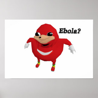 Ugandan Knuckles Warrior Poster