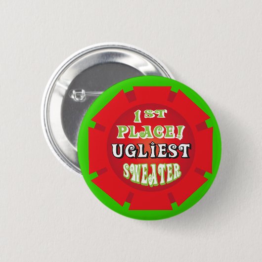 Ugandees kerstbeker Pin Award Ronde Button 5,7 Cm (Voorkant /achterkant)