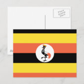 Ugandese vlag briefkaart (Voorkant / Achterkant)