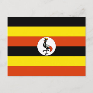 ugandese vlag briefkaart