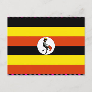 Ugandese vlag briefkaart