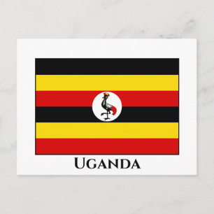 Ugandese vlag briefkaart