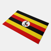 Ugandese vlag deurmat (Schuin)