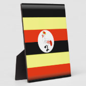 Ugandese vlag fotoplaat (Zijkant)