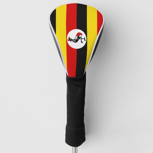 Ugandese vlag golfheadcover (Voorkant)