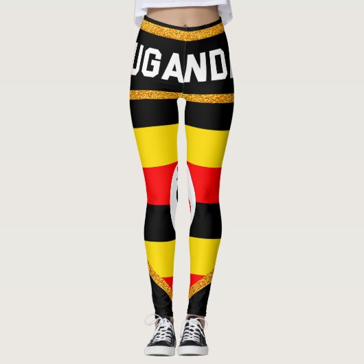 Ugandese vlag leggings (Voorkant)
