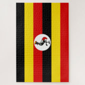 Ugandese vlag legpuzzel (Verticaal)