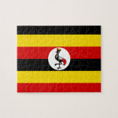 Ugandese vlag legpuzzel (Horizontaal)