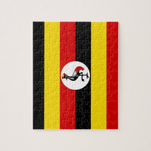 Ugandese vlag legpuzzel (Verticaal)