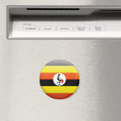 Ugandese vlag magneet (Insitu (Vaatwasser))