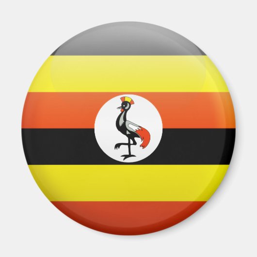 Ugandese vlag magneet (Voorkant)
