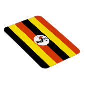 Ugandese vlag magneet (Rechterzijde)
