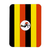 Ugandese vlag magneet (Verticaal)