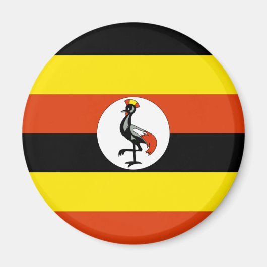 ugandese vlag magneet (Voorkant)