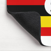 Ugandese vlag muismat (Hoek)