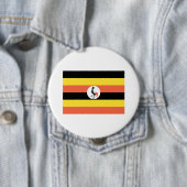Ugandese vlag ronde button 4,0 cm (In situ)
