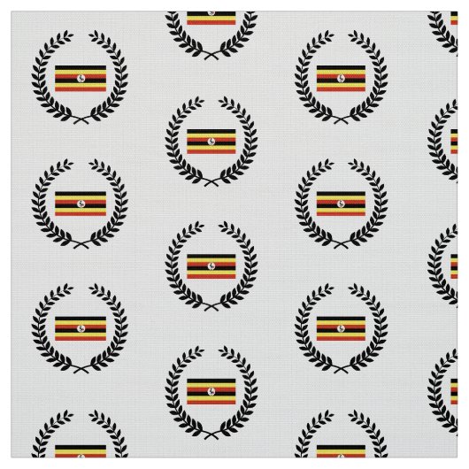 Ugandese vlag stof (Swatch)