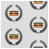 Ugandese vlag stof (Close Up)