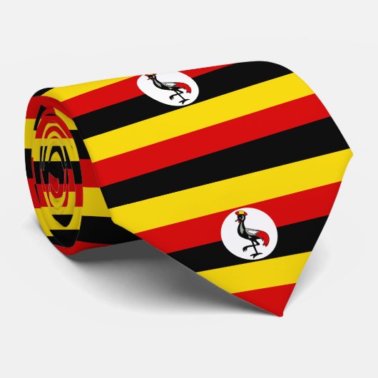 Ugandese vlag stropdas (Opgerold)