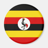 Ugandese vlag (Uganda) Magneet (Voorkant)