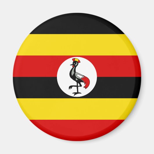 Ugandese vlag (Uganda) Magneet (Voorkant)