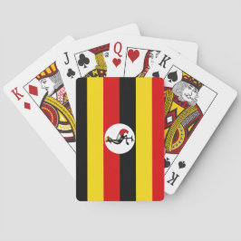 Ugandese vlag (Uganda) Pokerkaarten