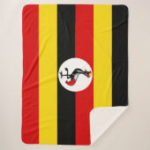 Ugandese vlag (Uganda) Sherpa Deken (Voorkant)