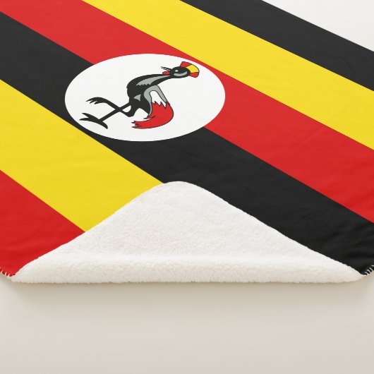 Ugandese vlag (Uganda) Sherpa Deken (3/4)