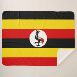 Ugandese vlag (Uganda) Sherpa Deken
