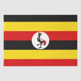 Ugandese vlag (Uganda) Tissuepapier
