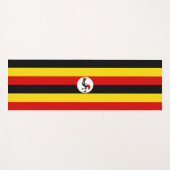 Ugandese vlag (Uganda) Yogamat (Voorkant (horizontaal))