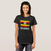 Ugandese vlag voor Uganda T-shirt (Voorkant volledig)