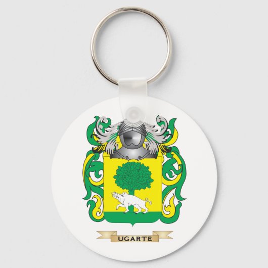 Ugarte Family Crest (wapenschild) Sleutelhanger (Voorkant)