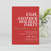 Ugh alweer een feestdag kaart (Staand voorkant)