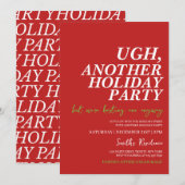 Ugh alweer een feestdag kaart (Voorkant / Achterkant)