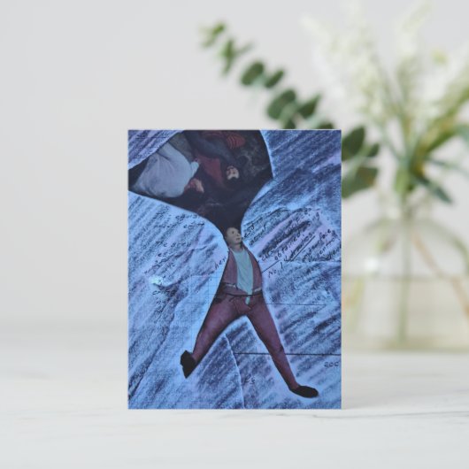 Ugh Computation Math Mixed Media Collage Briefkaart (Staand voorkant)