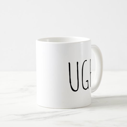 UGH | Funny Coffee Mok (Voorkant rechts)