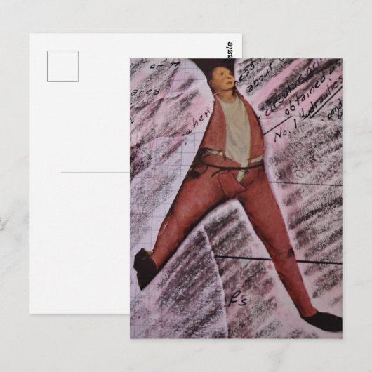 Ugh MAth Mixed Media Collage Briefkaart (Voorkant / Achterkant)