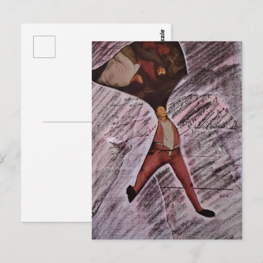 Ugh MAth Mixed Media Collage Briefkaart (Voorkant / Achterkant)