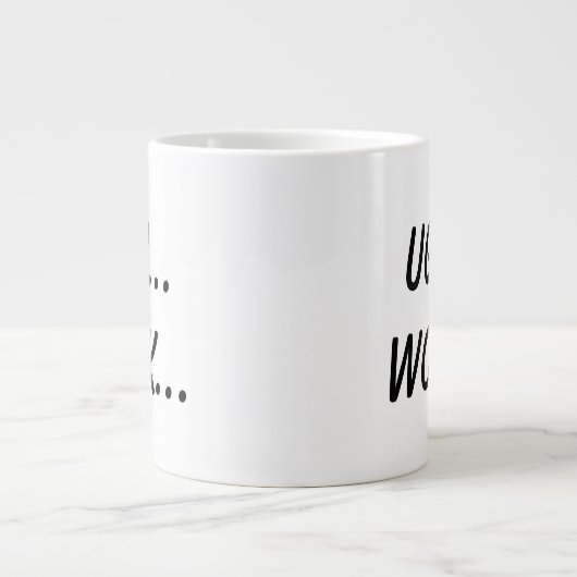 Ugh... Werk... Grote Koffiekop (Voorkant)