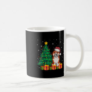 Ugly Akita Santa Hat Christmas Lights Hondenliefhe Koffiemok