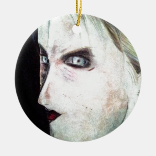 UGLY Angry Woman Keramisch Ornament (Voorkant)