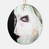 UGLY Angry Woman Keramisch Ornament (Links)