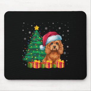 Ugly Apoo Santa Hat Christmas Lights Hondenliefheb Muismat