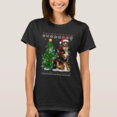 Ugly Bernese Mountain Dog Santa Hat kerstboom T-shirt (Voorkant)