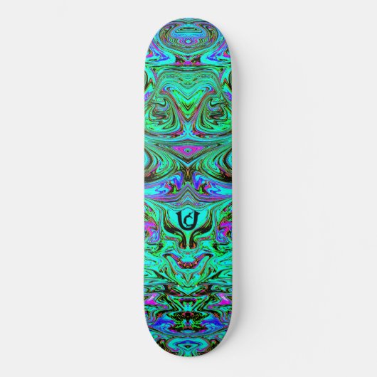 Ugly Blue Liquified Skateboard (Voorkant)