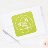 Ugly Box Recycled Packaging Sticker Limoen & Roze (Envelop)